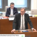 OBM Burkhard Jung bringt die Vorlage zum 400-Millionen-Euro-Kreditrahmen für die LVV im Stadtrat ein. Foto: Livestream der Stadt Leipzig, Screenshot: LZ