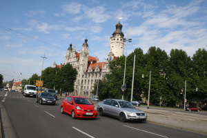 Der Promenadenring - hier am Wilhelm-Leuschner-Platz. Foto: Ralf Julke