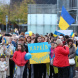 Demonstration „Für die Verteidigung der Ukraine! Gegen den russischen Faschismus!“, organisiert vom „Freundeskreis der Ukraine in Leipzig" am 14.10.2022 in Leipzig. Foto: Jan Kaefer