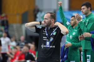 André Haber ist ab sofort nicht mehr Cheftrainer der Bundesliga-Handballer des SC DHfK Leipzig. Foto: Jan Kaefer