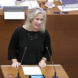 Katharina Krefft am Rednerpult im Stadtrat