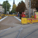 Fast fertig: Die neue Haltestelle Wilhelm-Liebknecht-Platz. Foto: Ralf Julke