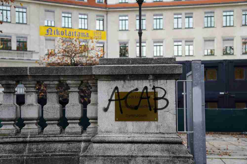 Graffiti an der Neuen Nikolaischule