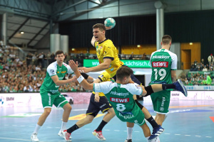 Die SC DHfK-Handballer konnten im DHB-Pokal die Rhein-Neckar Löwen nicht stoppen. Foto: Jan Kaefer