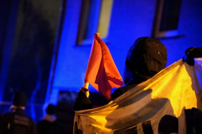 Die Vorab-Demo nach der Kundgebung am Rabet ab 21 Uhr. Foto: LZ