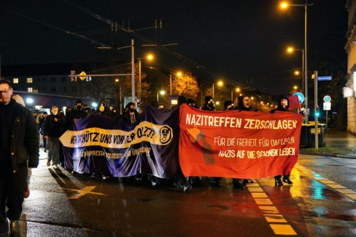 Die Vorab-Demo nach der Kundgebung am Rabet ab 21 Uhr. Foto: LZ