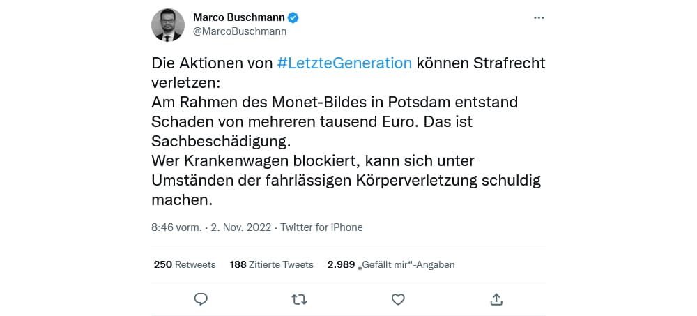 Marco Buschmann auf Twitter. Screenshot: Privat