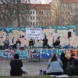 Feministische Kundgebung im Leipziger Rabet im Rahmen einer Aktionswoche rund um den 8. März (Frauenkamptag/ Internationaler Frauentag).