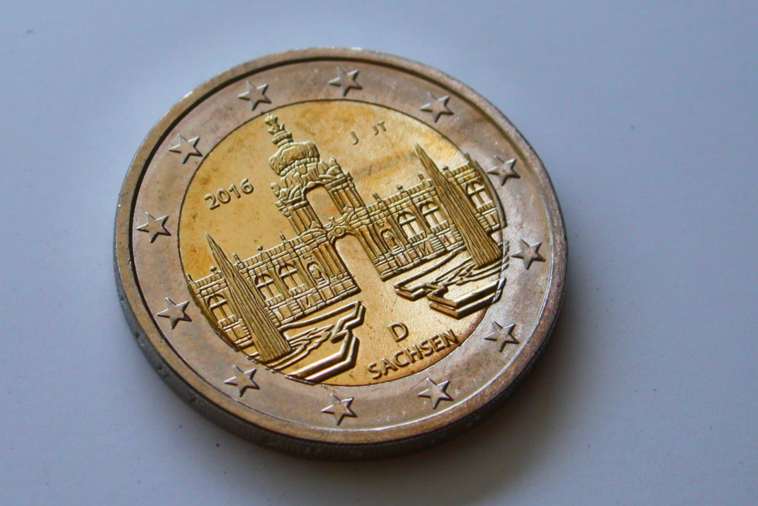Eine Euro-Münze.