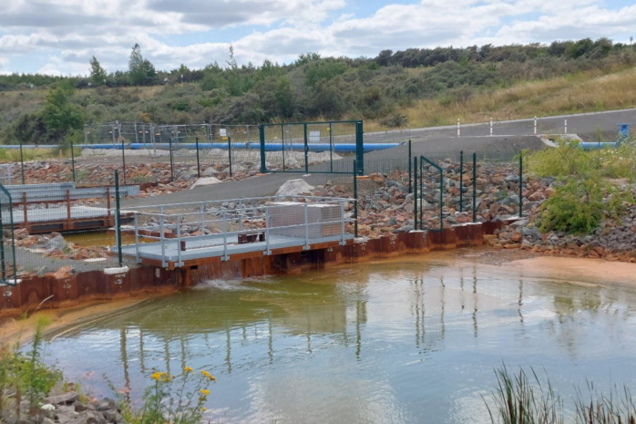 Die Spundwand im Störmthaler Kanal. Foto: Sabine Eicker