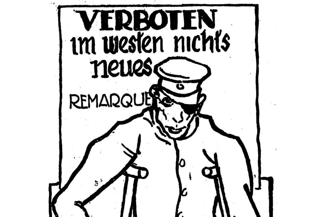 Karikatur vom 23. Dezember 1930 – Verboten – Im Westen nichts Neues