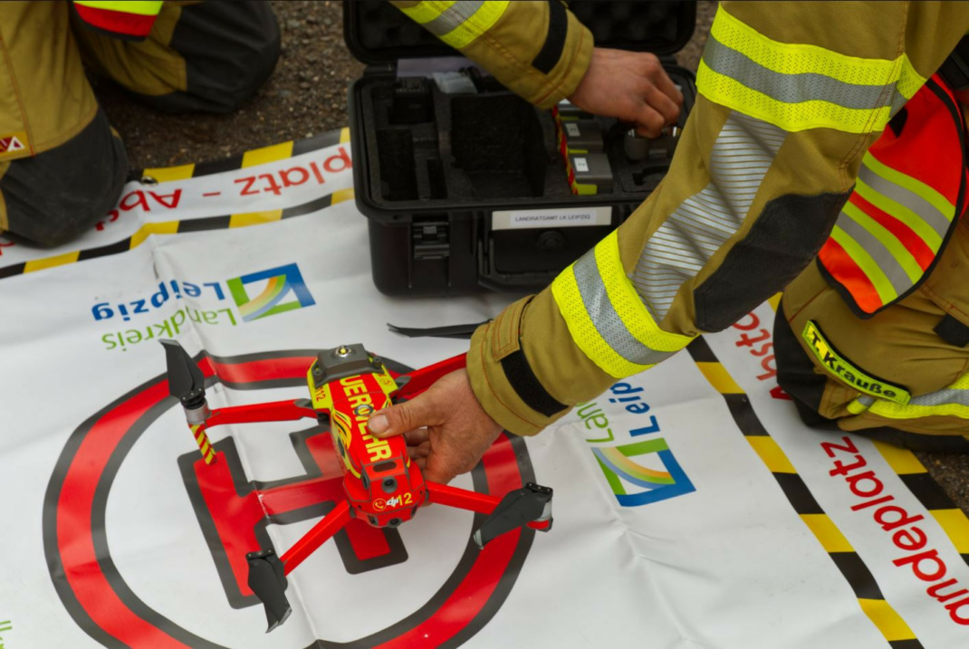 Drohne Landkreis Leipzig. Foto: Drohnenstaffel Landkreis Leipzig