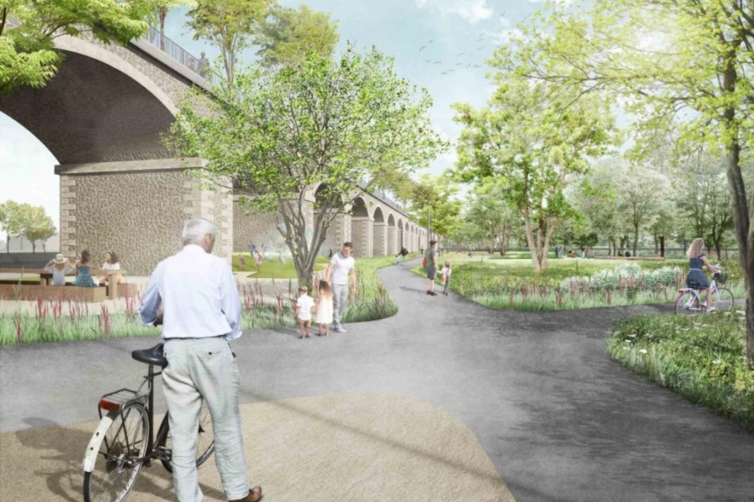 Visualisierung des Parkbogens