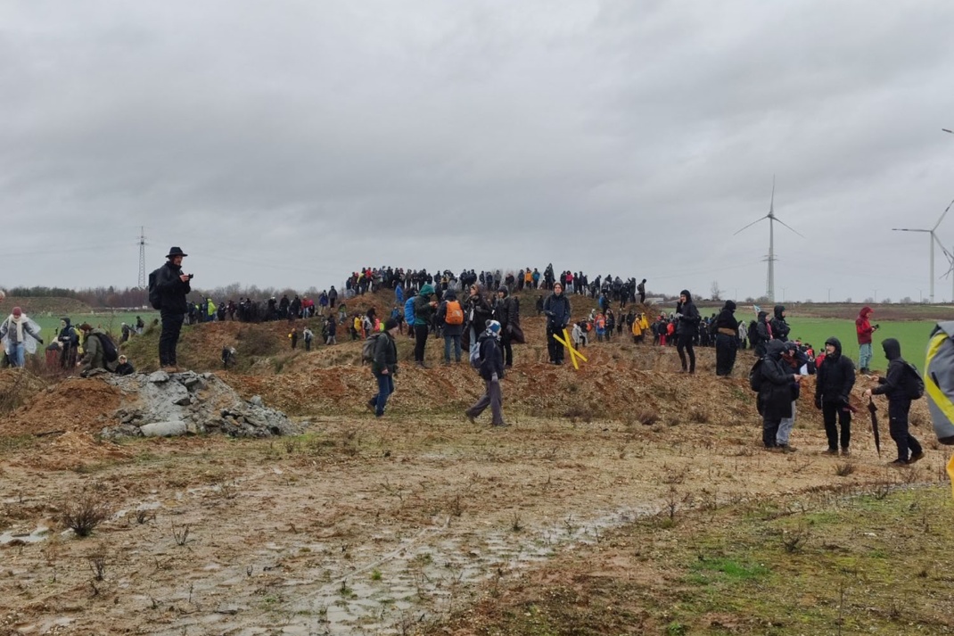 Großdemonstration in Lützerath am 14. Januar 2023.