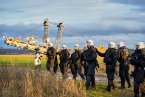 Polizeieinsatz in Lützerath.