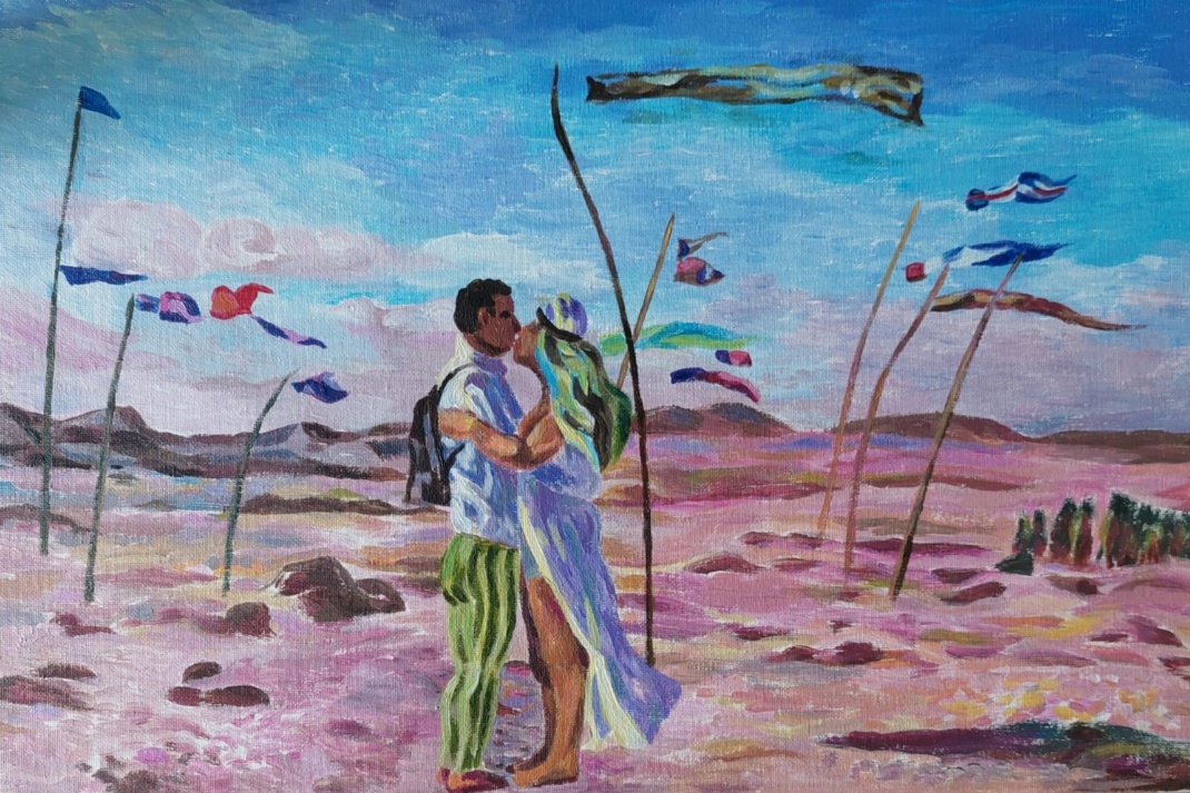 Gemälde vom Midburn Festival Israel