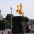Die Statue des Goldenen Reiters in Dresden.