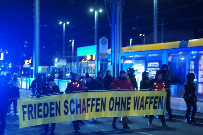 Aufzug auf dem Leipziger Ring. Foto: LZ