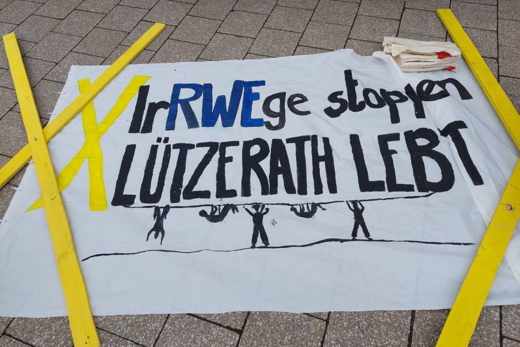 Solidaritäts-Demonstration für Lützerath in Leipzig, 14. Januar 2023. Foto: Sabine Eicker