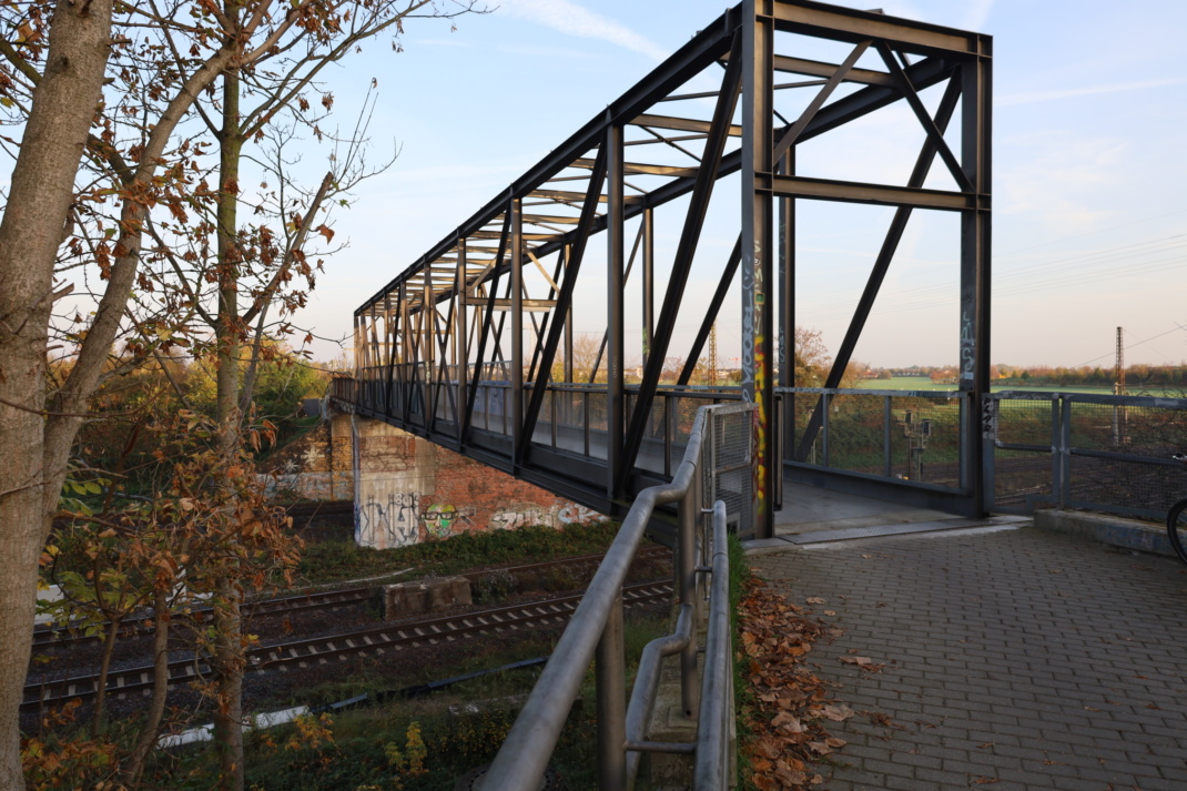 Blick auf die Sesenheimer Brücke.