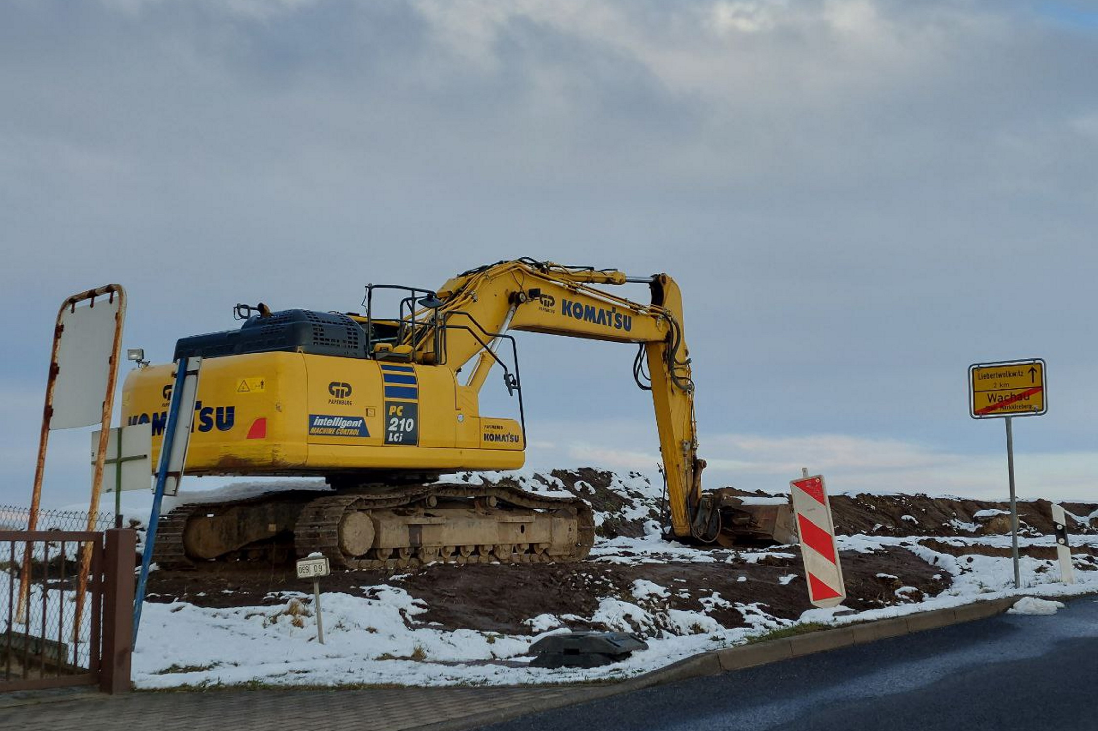 Eine Baustelle am Ortsausgang von Wachau. Foto: Sabine Eicker