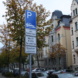Hinweisschild zum Bewohnerparken im Waldstraßenviertel.