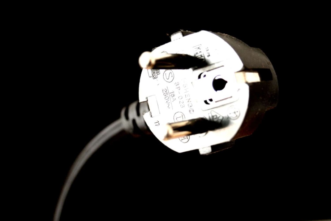 Stecker eines Stromkabels