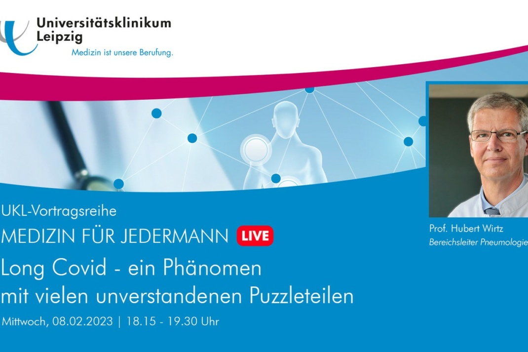 Die erste Ausgabe von „Medizin für Jedermann“ 2023 am 8. Februar mit Prof. Hubert Wirtz. Foto: UKL