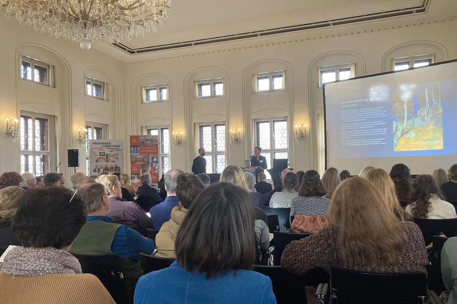 Wiebke Glöckner vom Schloss Glauchau auf der Fachtagung Provenienzforschung. Foto: Antonia Weber