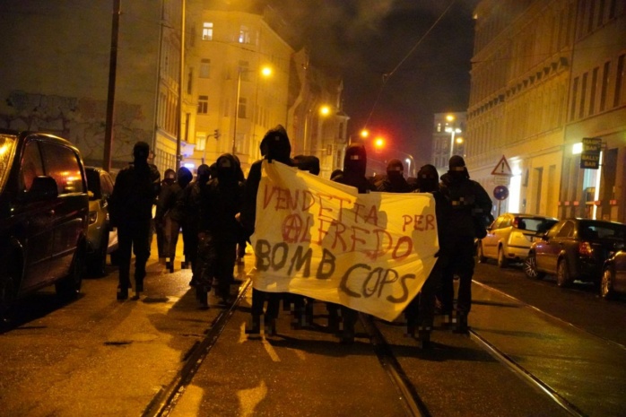 Die Demo durch Reudnitz. Foto: LZ