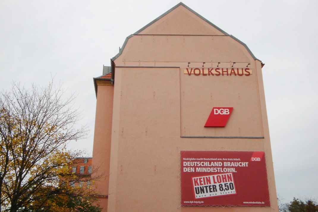 Volkshaus in der Karl-Liebknecht-Straße (Archivbild). Foto: LZ