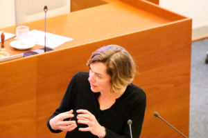 Juliane Nagel, Stadträtin und Landtagsabgeordnete Die Linke. Foto: LZ