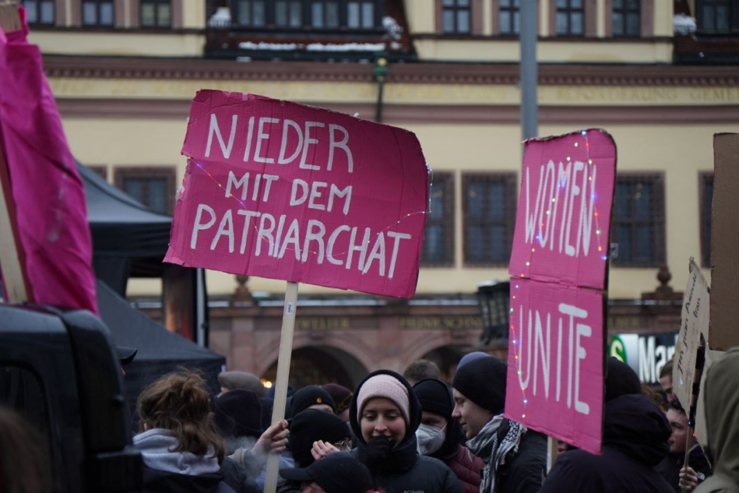 Demonstration auf dem Leipziger Marktplatz. Foto: LZ