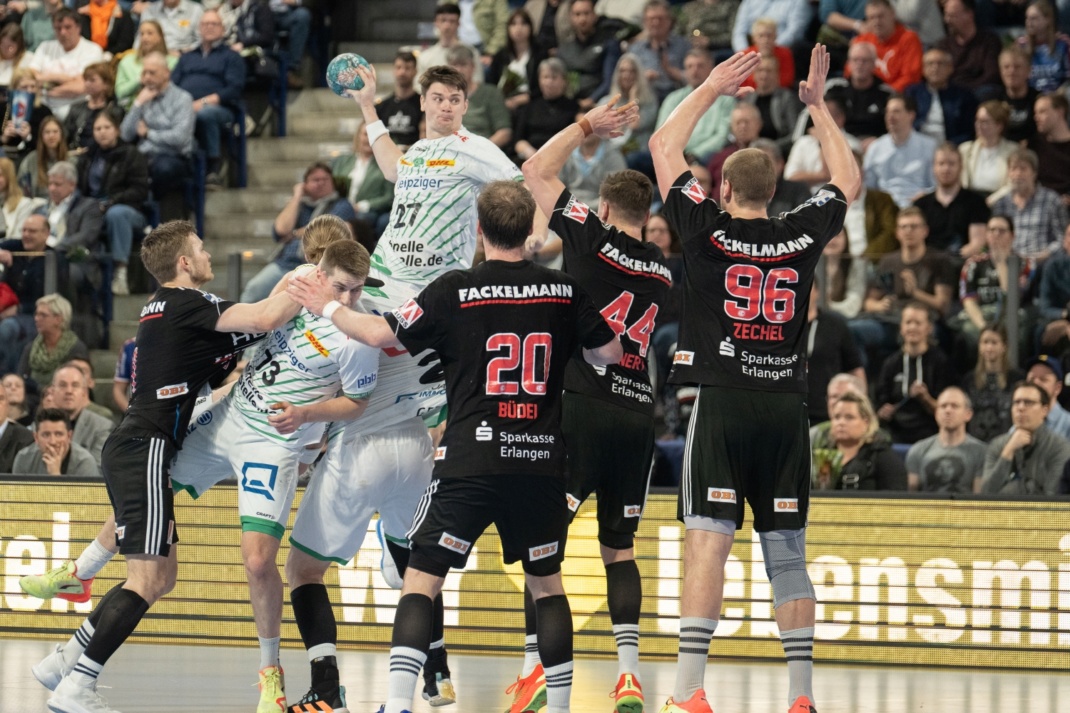 Oskar Sunnefeldt (SC DHfK Leipzig) in Aktion. Foto: Klaus Trotter