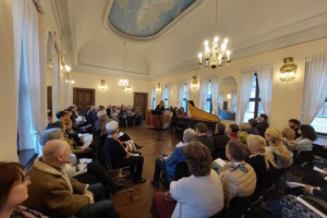 Eröffnung der neuen Sonderausstellung mit einem Vortrag im Sommersaal des Bach-Archivs.