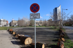 Parkverbotsschild Markthallenstraße.