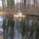 Gewässer im Schlosspark Lützschena.