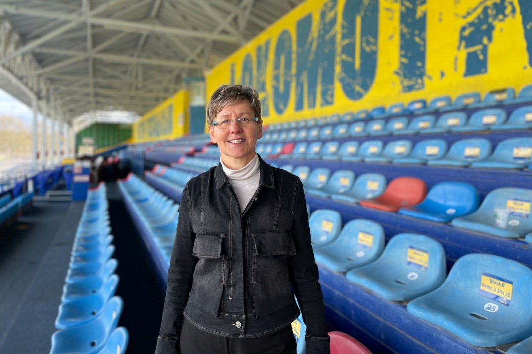 Petra Brumme ist neues Mitglied im Aufsichtsrat der Lok-SpielbetriebsGmbH. Foto: 1. FC Lok Leipzig