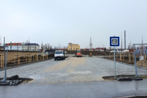 Der neue P+R-Platz in der Schillerstraße in Taucha. Foto: Stadtverwaltung Taucha