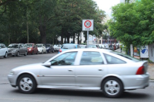 Auto im Süden von Leipzig.