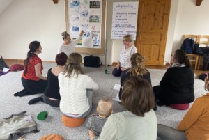 Gruppe von Frauen beim Workshop.