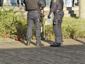 Polizeieinsatz am 23. April 2023 in Grünau. Foto: LZ