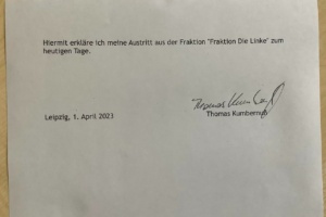 Das Rücktrittsschreiben von Thomas Kumbernuß