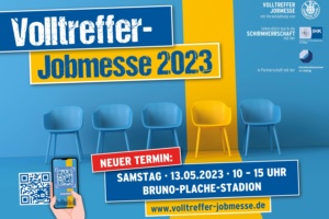 Der Jobmesse-Flyer mit neuem Termin. Quelle: 1. FC Lok Leipzig
