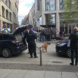 Polizeieinsatz mit Spürhund in der Hainstraße. Foto: LZ