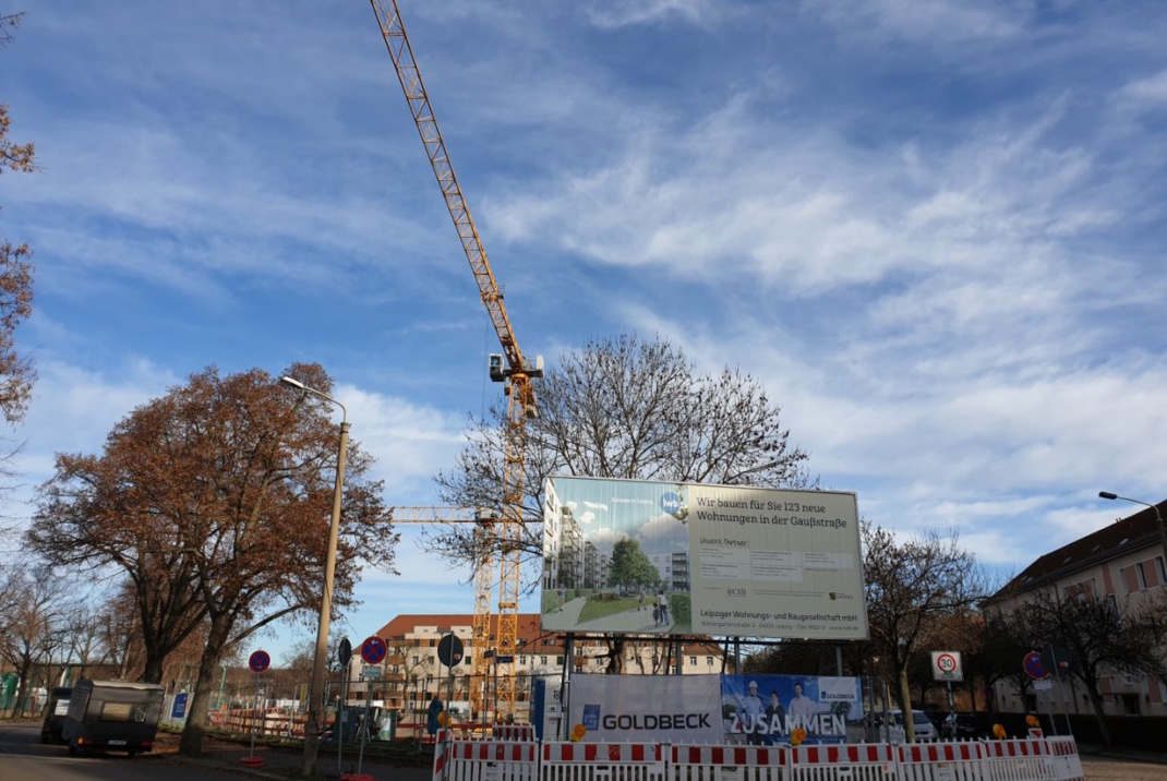 Sozialwohnungsbau in Leutzsch.