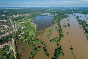 Luftaufnahme Hochwasser 2013.