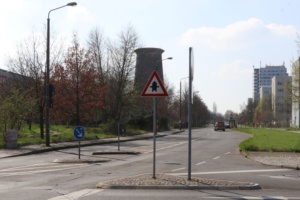 Blick auf die Tauchaer Straße.