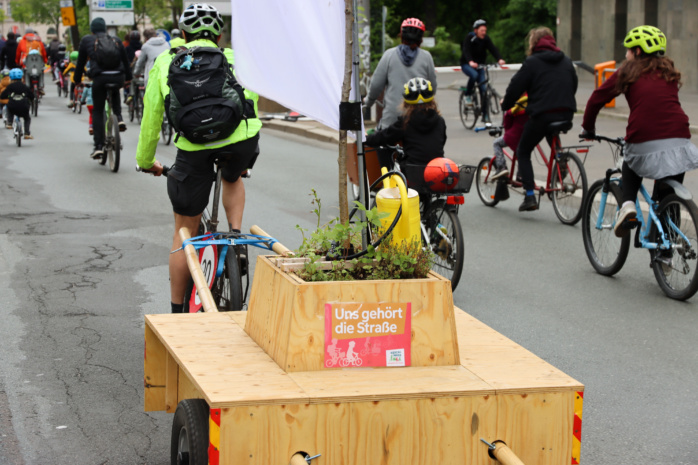 Die Kidical Mass am 7. Mai 2023 in Leipzig. Foto: Michael Freitag