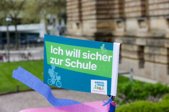 Die Kidical Mass am 7. Mai 2023 in Leipzig. Foto: Michael Freitag